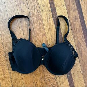 Natori full fit convertible contour black bra 736049 EUC lace 34D